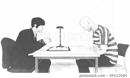 警察審訊室男圖 94522084