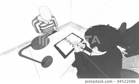 警察審訊室男圖 94522086