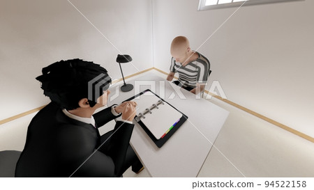 警察審訊室男圖 警察審訊室男圖 94522158