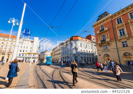 Cityscape of Zagreb, the capital of Croatia *partially soft focus Cityscape of Zagreb, the capital of Croatia *partially soft focus 94522526