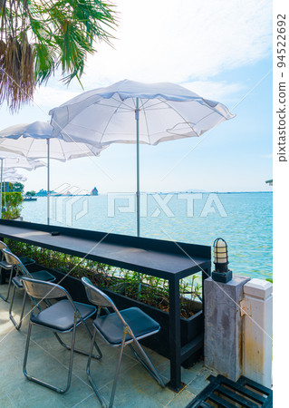 outdoor bar with sea background 94522692