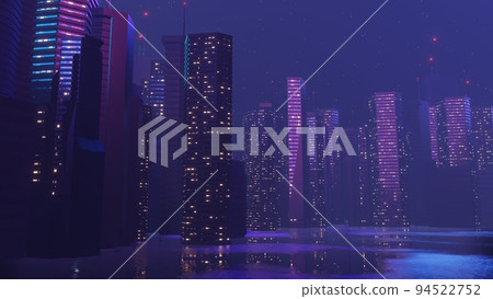 Cyberpunk Concept Ad Tech A 3d Rendering Of A Purple And Blue Geometric  Abstract Background, Cyberpunk Background, Sci Fi Background, Perspective  Background Image And Wallpaper for Free Download