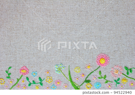 織物上的花朵刺繡 織物上的花朵刺繡 94522940