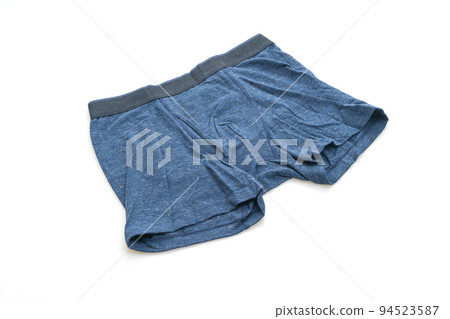 blue men underwear on white background blue men underwear on white background 94523587