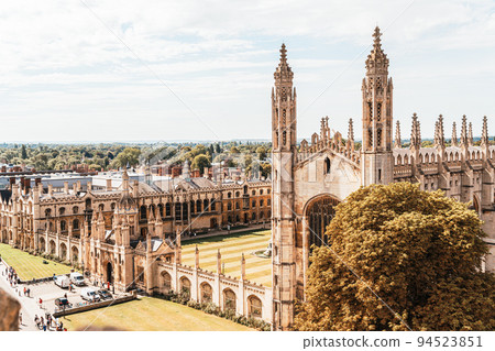 High angle view of the city of Cambridge, UK High angle view of the city of Cambridge, UK 94523851
