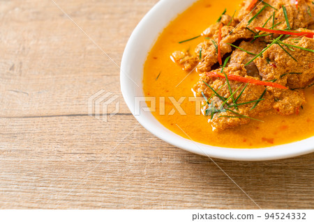 panang curry with pork panang curry with pork 94524332