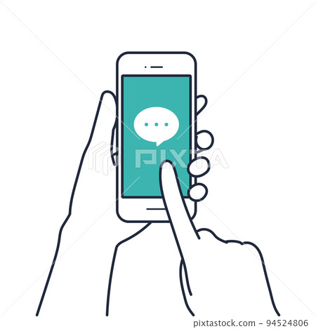 Smartphone, chat, message, email, SNS, communication 94524806