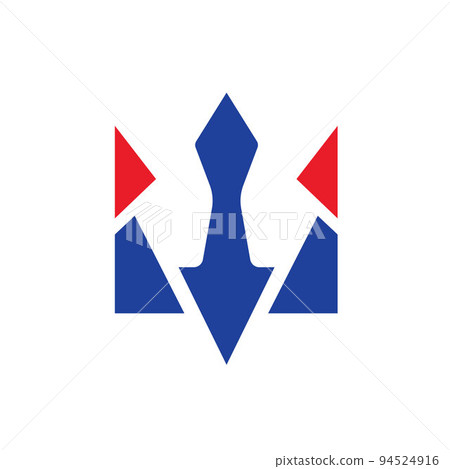 w letter trident icon vector concept design template w letter trident icon vector concept design template 94524916