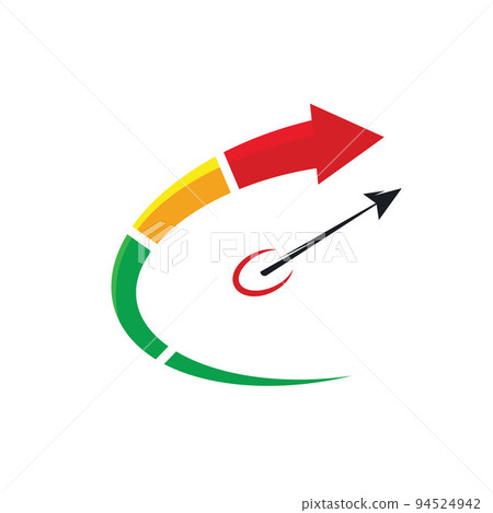 arrow fast speedometer icon vector illustration concept design arrow fast speedometer icon vector illustration concept design 94524942