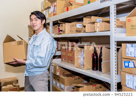 倉庫和工人 倉庫和工人 94525221