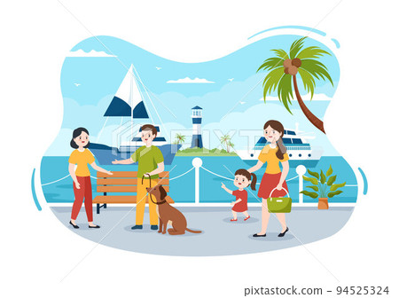 Yachts Template Hand Drawn Cartoon Flat Illustration with People Dancing, Sunbathing, Drinking Cocktails and Relaxing on Cruise Yacht at Ocean Yachts Template Hand Drawn Cartoon Flat Illustration with People Dancing, Sunbathing, Drinking Cocktails and Relaxing on Cruise Yacht at Ocean 94525324