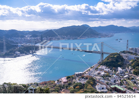 《Yamaguchi Prefecture》Shimonoseki/Kanmon Straits cityscape 94525654