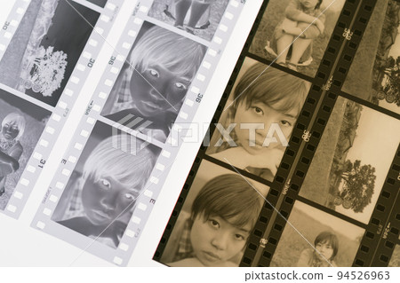 Developed black-and-white film and solid print Developed black-and-white film and solid print 94526963