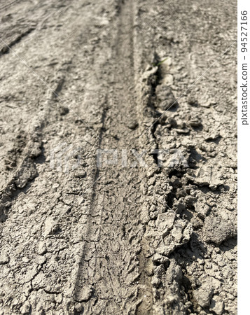 dry road and ruts 94527166