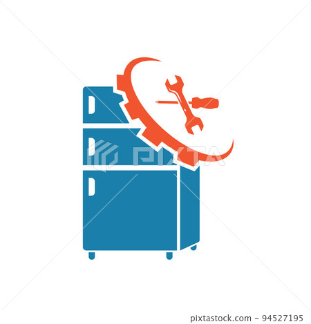 refrigerator repair and service icon vector illustration design 94527195