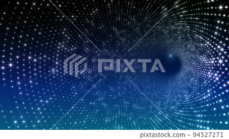 Neon LED light sci-fi futuristic dot dark space background 3d illustration 94527271