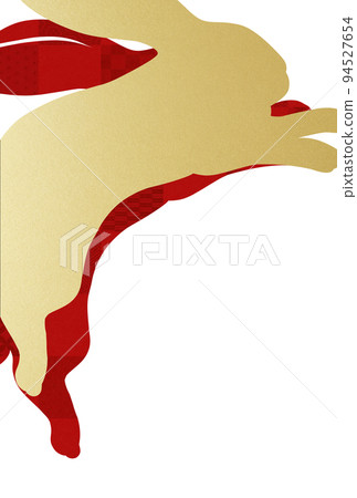 簡單的兔年賀年片 94527654