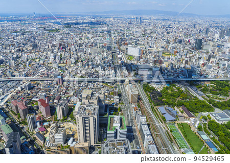 從阿倍野Harukas天文台看到的大阪市容 94529465