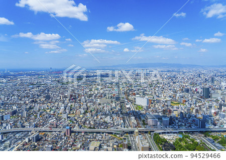 從阿倍野Harukas天文台看到的大阪市容 94529466