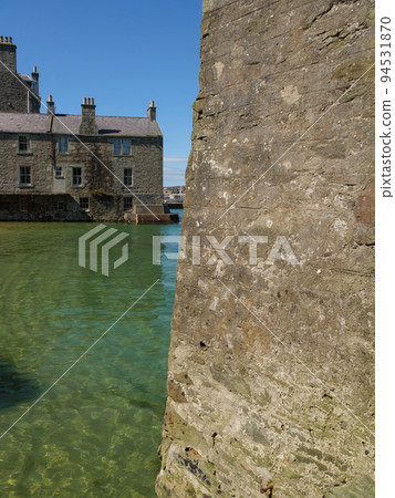 The city of Lerwick and the shetland islands in scotland 94531870