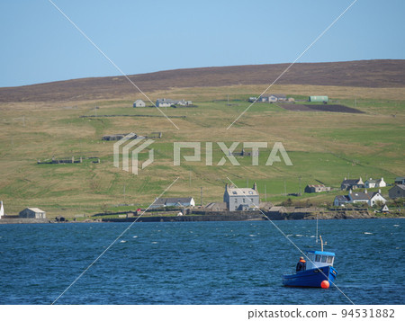 The city of Lerwick and the shetland islands in scotland 94531882