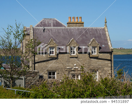 The city of Lerwick and the shetland islands in scotland 94531897