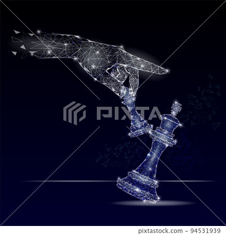 Business checkmate vector geometric polygonal art background Business checkmate vector geometric polygonal art background 94531939