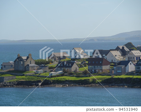 The city of Lerwick and the shetland islands in scotland 94531940
