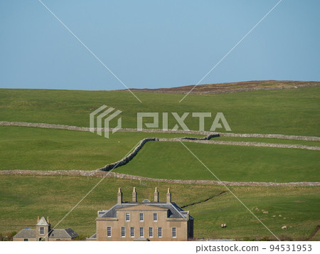 The city of Lerwick and the shetland islands in scotland The city of Lerwick and the shetland islands in scotland 94531953