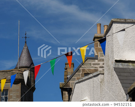 The city of Lerwick and the shetland islands in scotland 94532151
