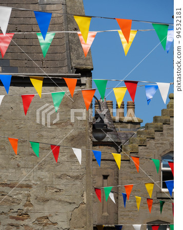 The city of Lerwick and the shetland islands in scotland 94532181