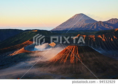 Mount Bromo, sacred mountain in Java, Indonesia Mount Bromo, sacred mountain in Java, Indonesia 94532929