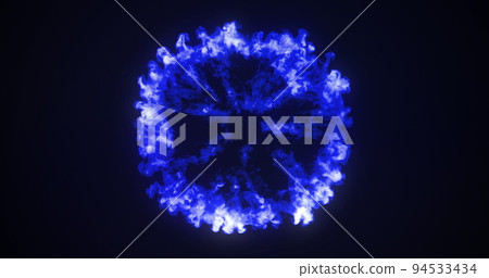 Digital image of fire burst exploding 4k Digital image of fire burst exploding 4k 94533434