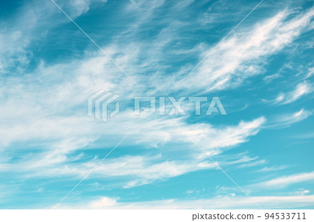 Beautiful turquoise sky with white clouds, nature background. Beautiful turquoise sky with white clouds, nature background. 94533711