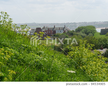 Newcastle upon tyne at the north sea in northern england 94534905