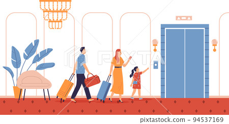 Hotel Lift Illustration 94537169