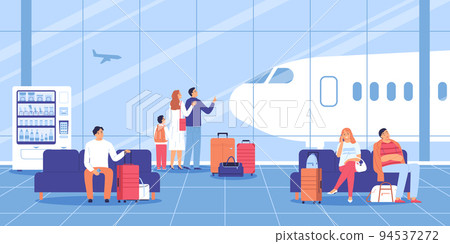 Airport Flat Illustration 94537272