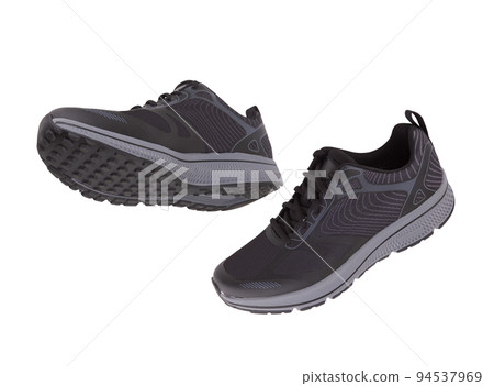Gray sneakers isolated 94537969