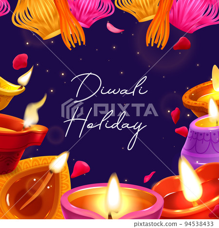 Realistic Diwali Poster 94538433