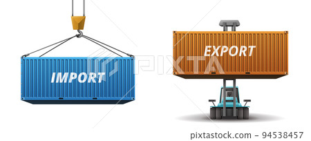 Cargo Logistics Containers Set 94538457