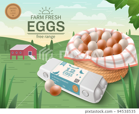 Eggs Package Mockup Poster Eggs Package Mockup Poster 94538535
