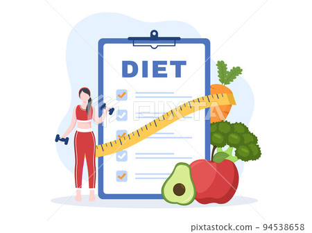 Weight Loss Template Hand Drawn Cartoon Flat Illustration of People Overweight doing Exercise, Training and Planning Diet for a Slim Body Weight Loss Template Hand Drawn Cartoon Flat Illustration of People Overweight doing Exercise, Training and Planning Diet for a Slim Body 94538658