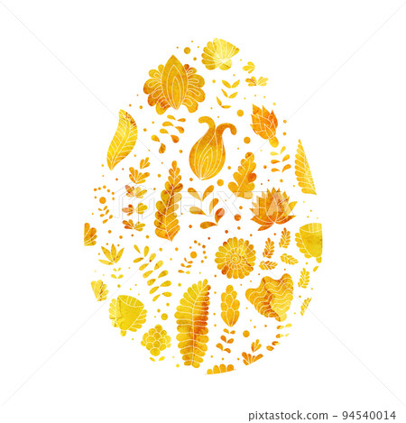 Gold Easter egg in 94540014