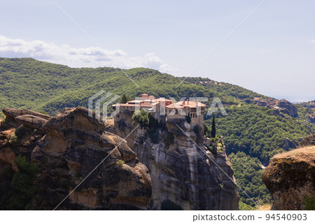 Holy Monastery of Varlaam has a unique architectural style of large window Holy Monastery of Varlaam has a unique architectural style of large window 94540903