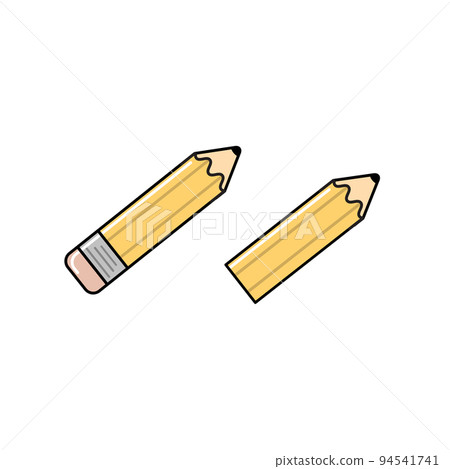 Textbook pencil vector illustration clipart set Textbook pencil vector illustration clipart set 94541741