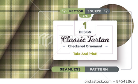 Military Tartan seamless pattern, military texture, checkered scottish fabric Military Tartan seamless pattern, military texture, checkered scottish fabric 94541869