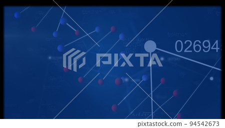 Image of data processing over dna strand and shapes Image of data processing over dna strand and shapes 94542673