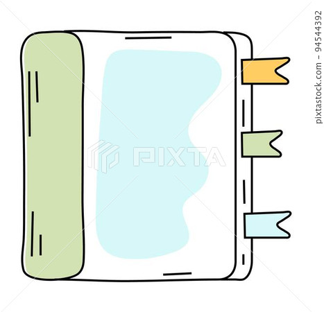 Paper empty sheet in doodle style. Sketch stikers vector illustration for notes. Doodle checklist Paper empty sheet in doodle style. Sketch stikers vector illustration for notes. Doodle checklist 94544392