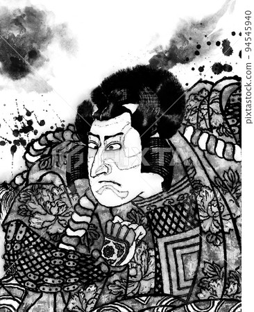 浮世繪歌舞伎演員第 37 部水墨版 浮世繪歌舞伎演員第 37 部水墨版 94545940