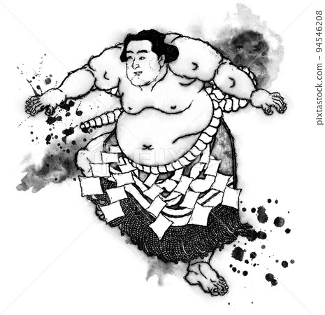 Ukiyo-e Sumo wrestler Part 36 Ink version Ukiyo-e Sumo wrestler Part 36 Ink version 94546208